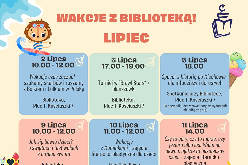 Wakacje z Biblioteką - czas start!