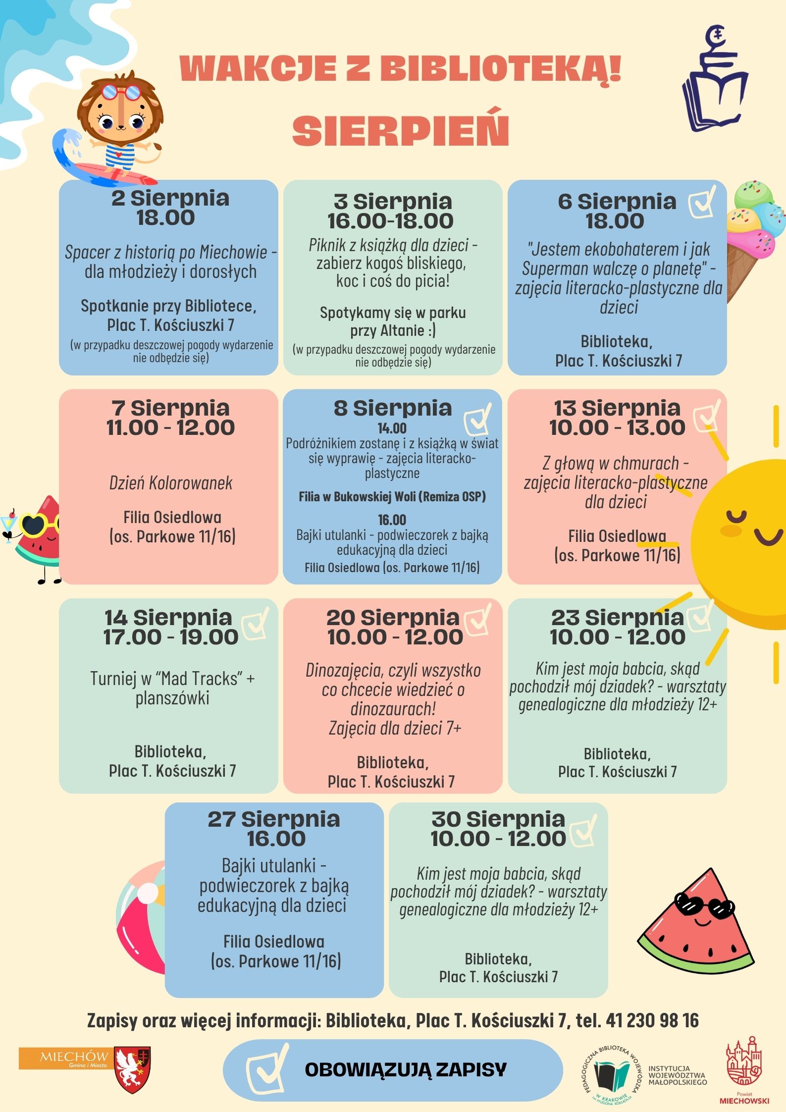 Wakacje z Biblioteką - czas start!