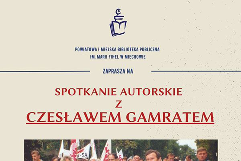 Spotkanie autorskie z Panem Czesławem Gamratem
