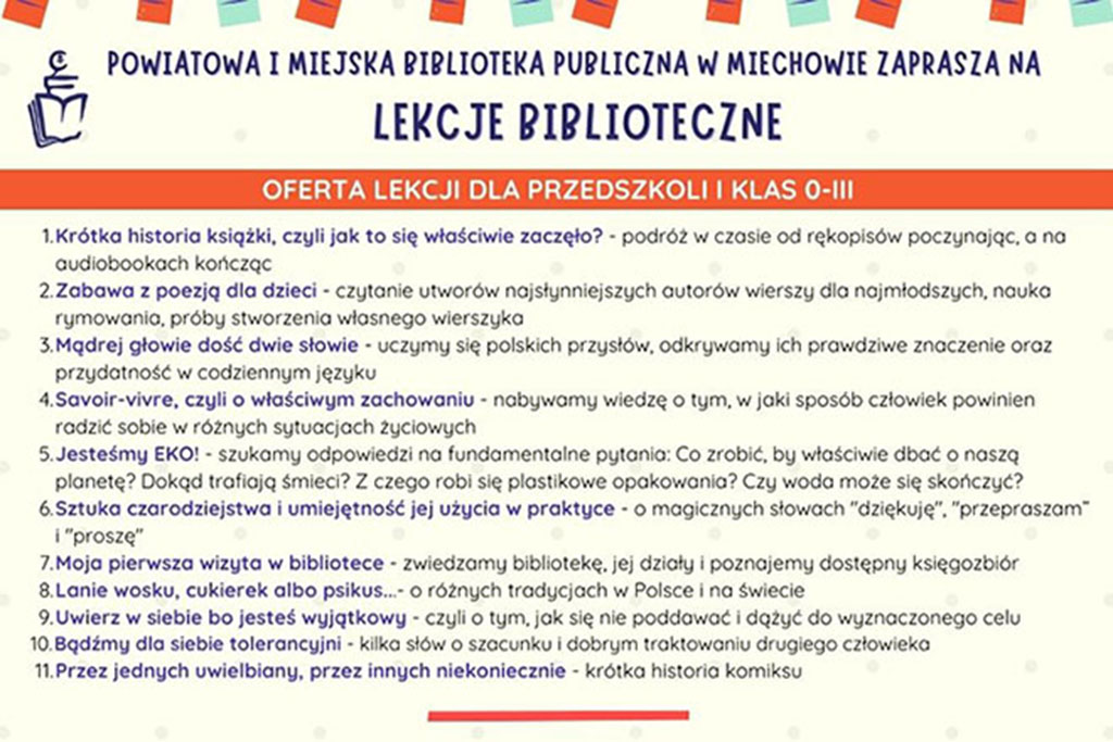 Z biblioteką w świat przygód, nauki i wiedzy!