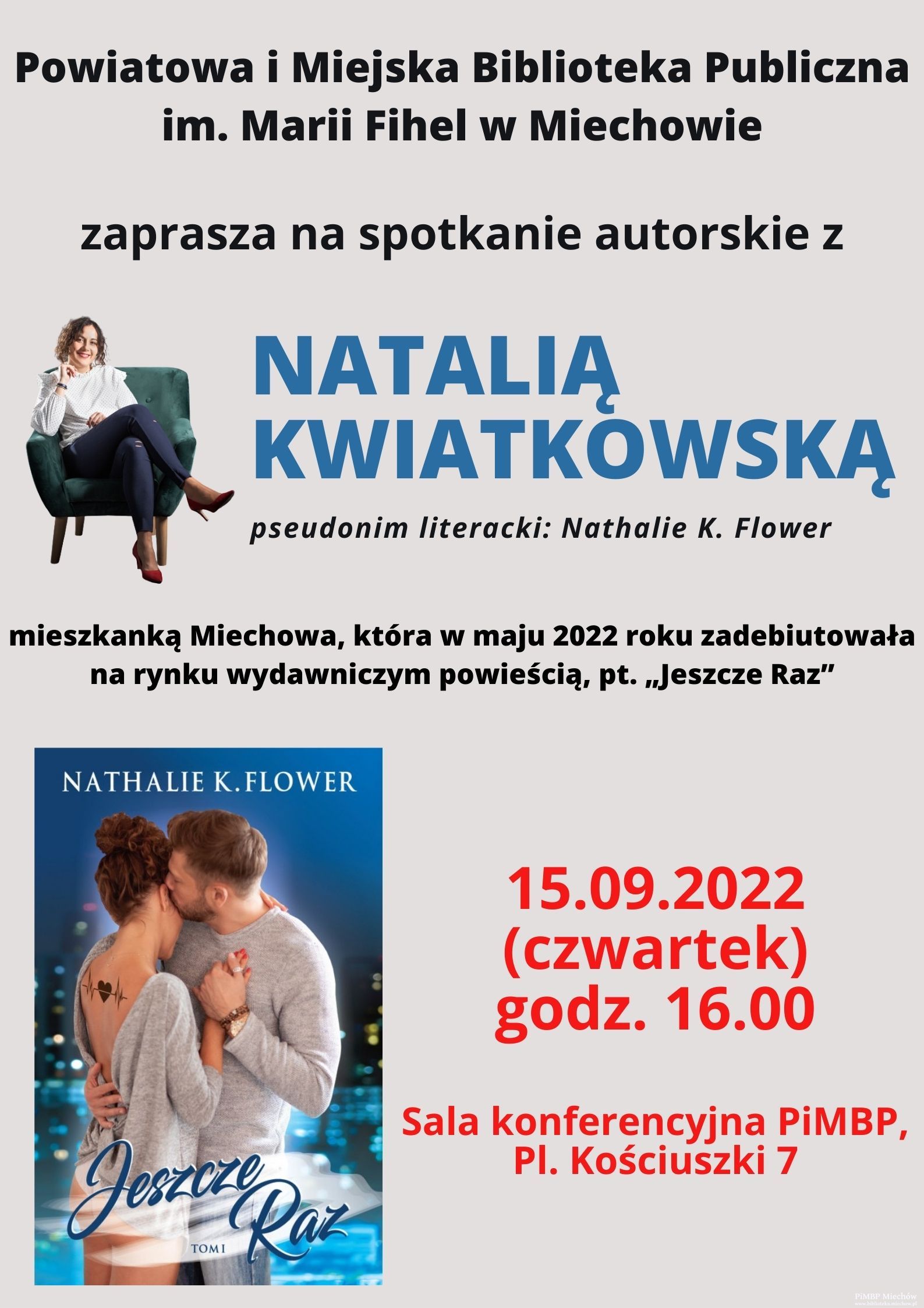 Zapraszamy na spotkanie autorskie z Natalią Kwiatkowską