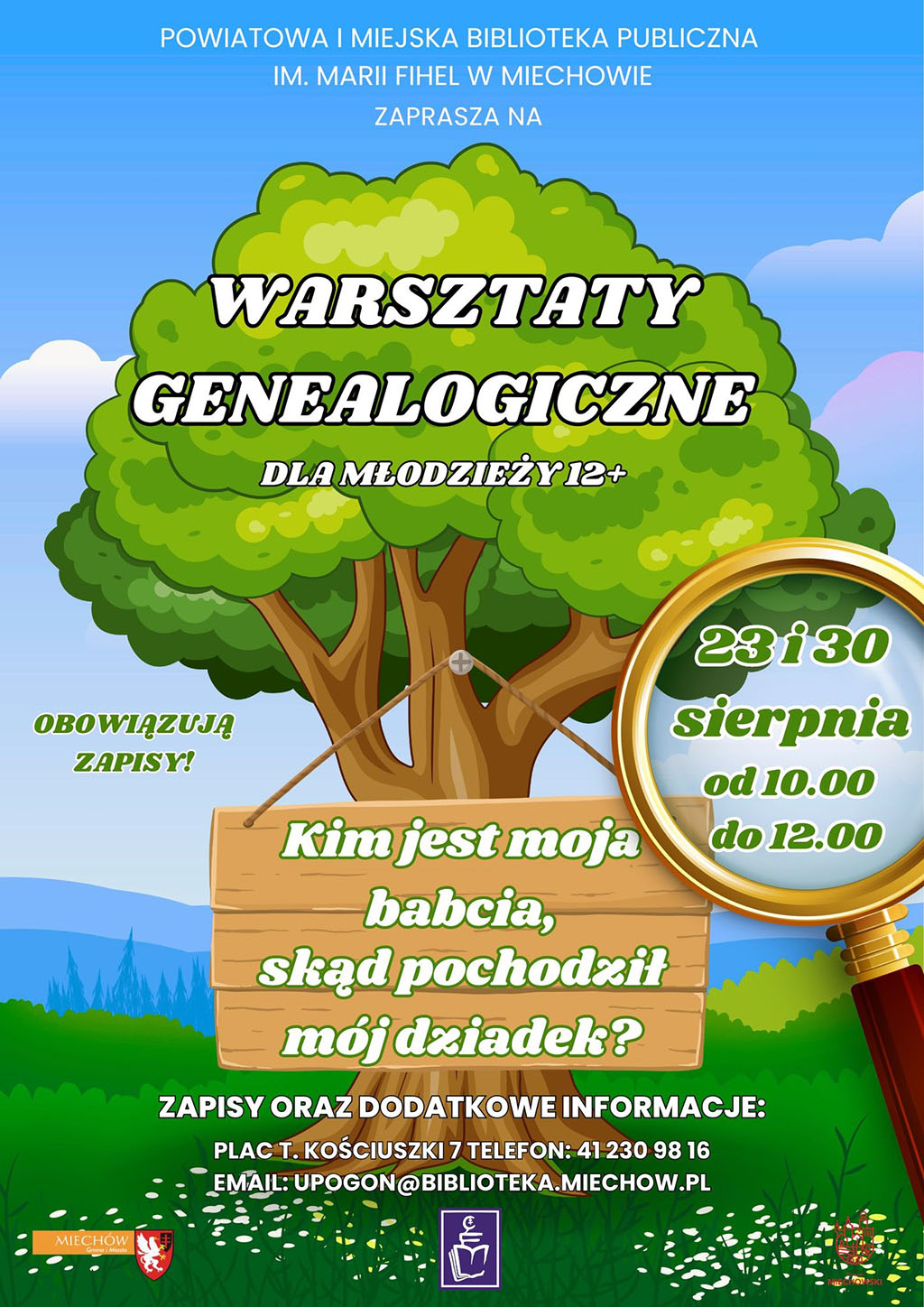 Warsztaty Genealogiczne dla młodzieży 12+