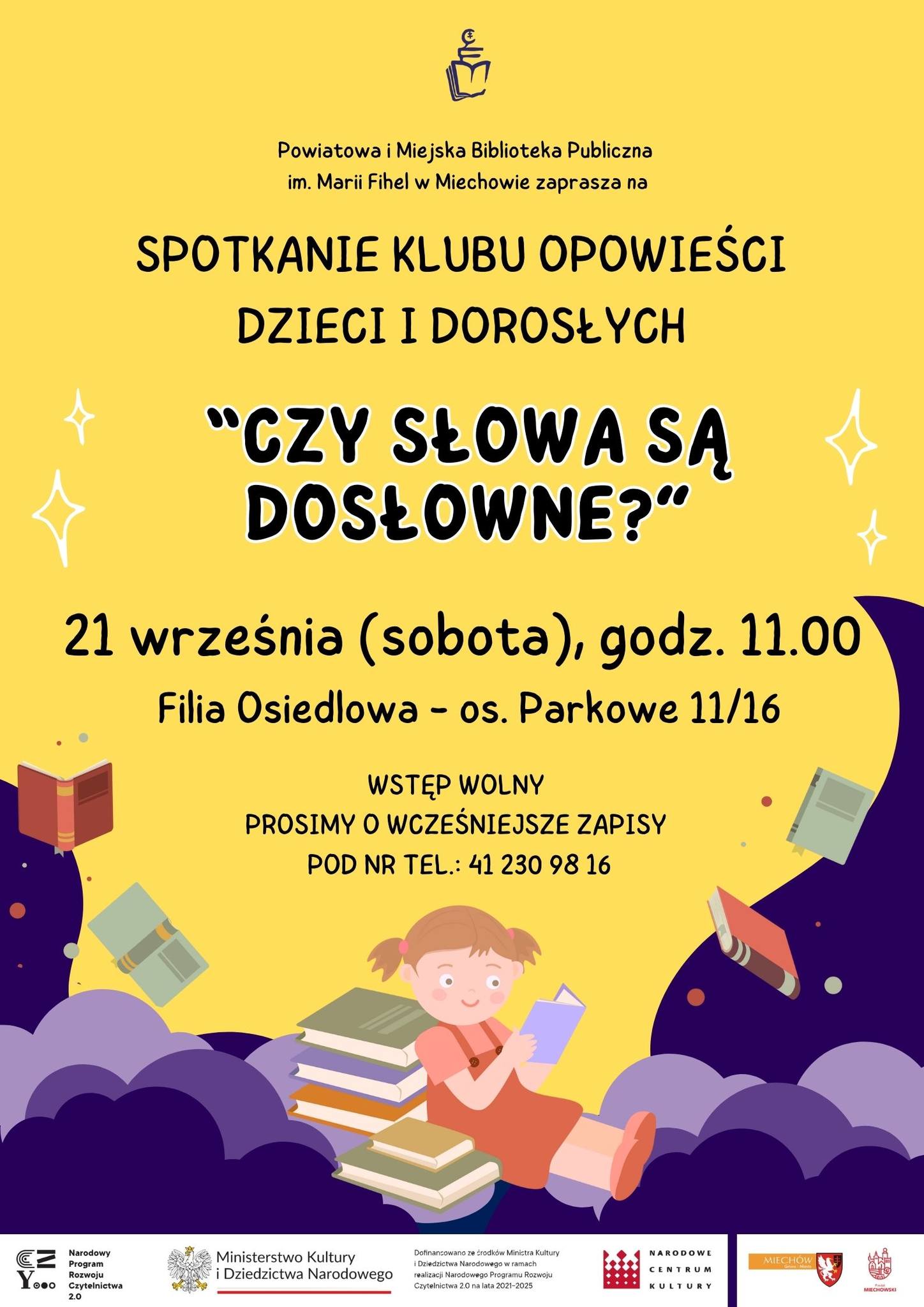 Spotkanie Klubu Opowieści Dzieci i Dorosłych „Czy słowa są dosłowne?”