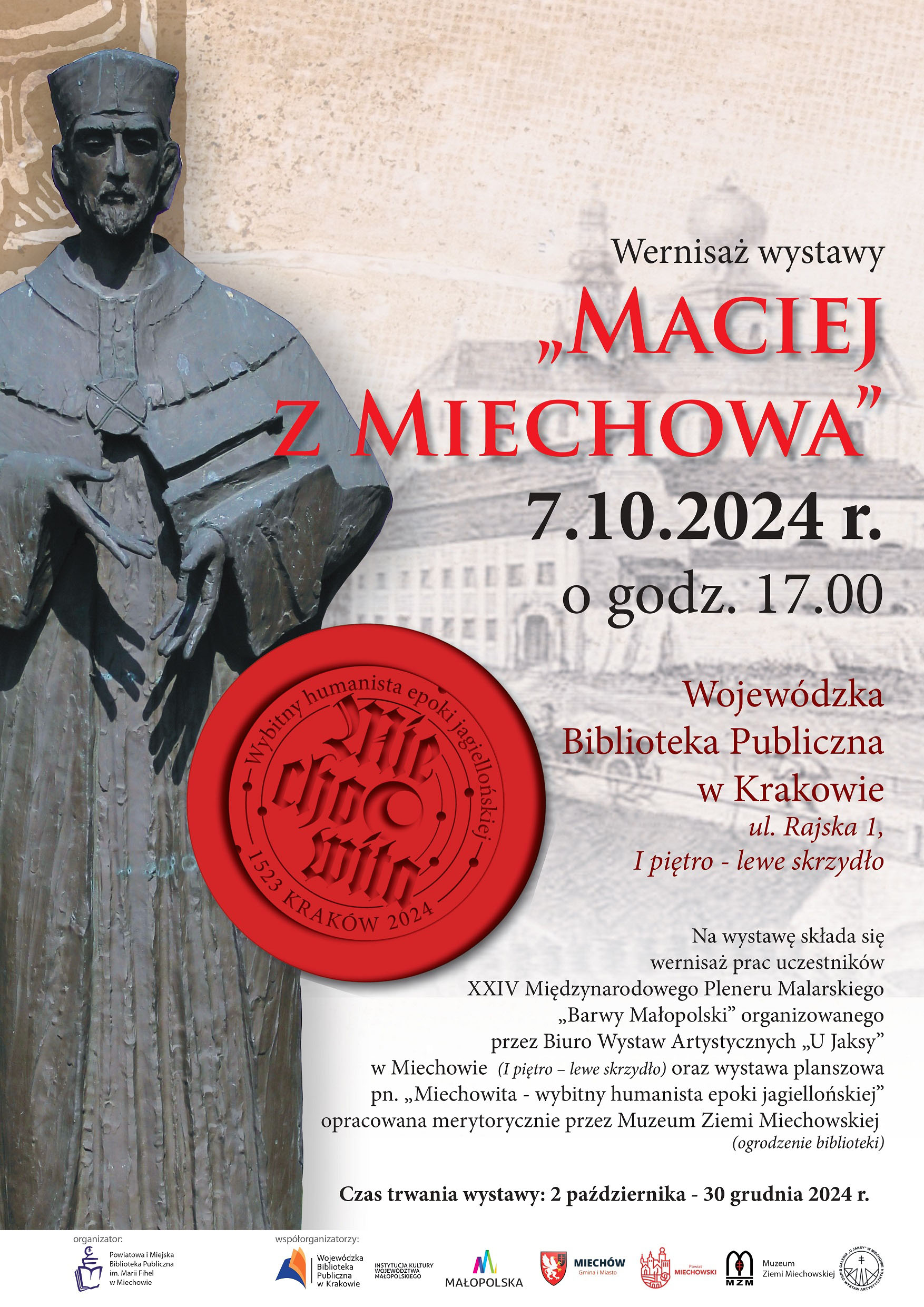 Wernisaż wystawy „Maciej z Miechowa”