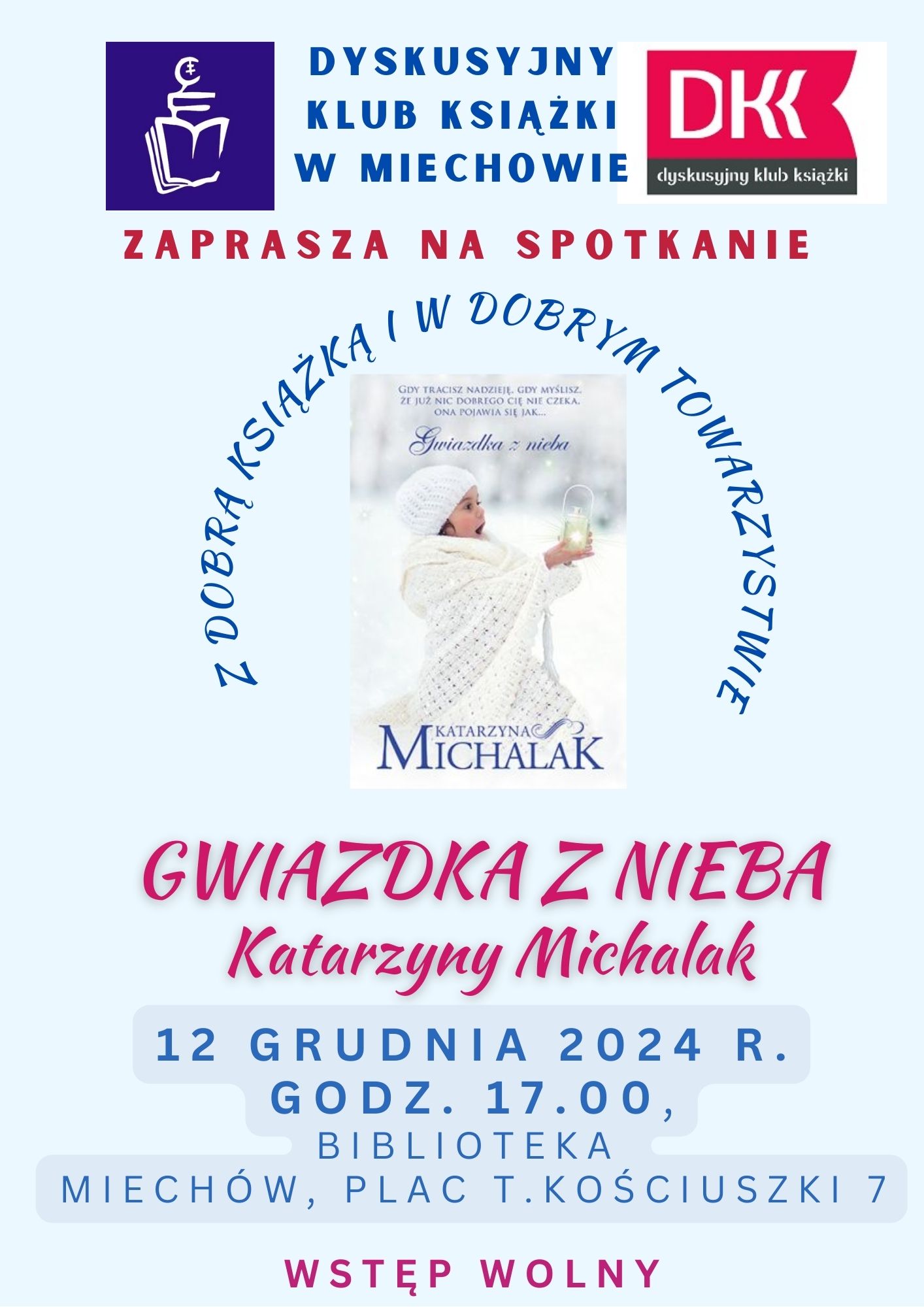 Zapraszamy 12 grudnia na spotkanie DKK dla Dorosłych!