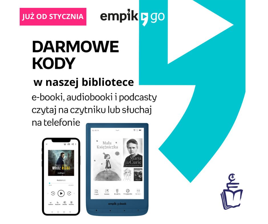 Bezpłatne kody dostępu do serwisu Empik Go w bibliotece!