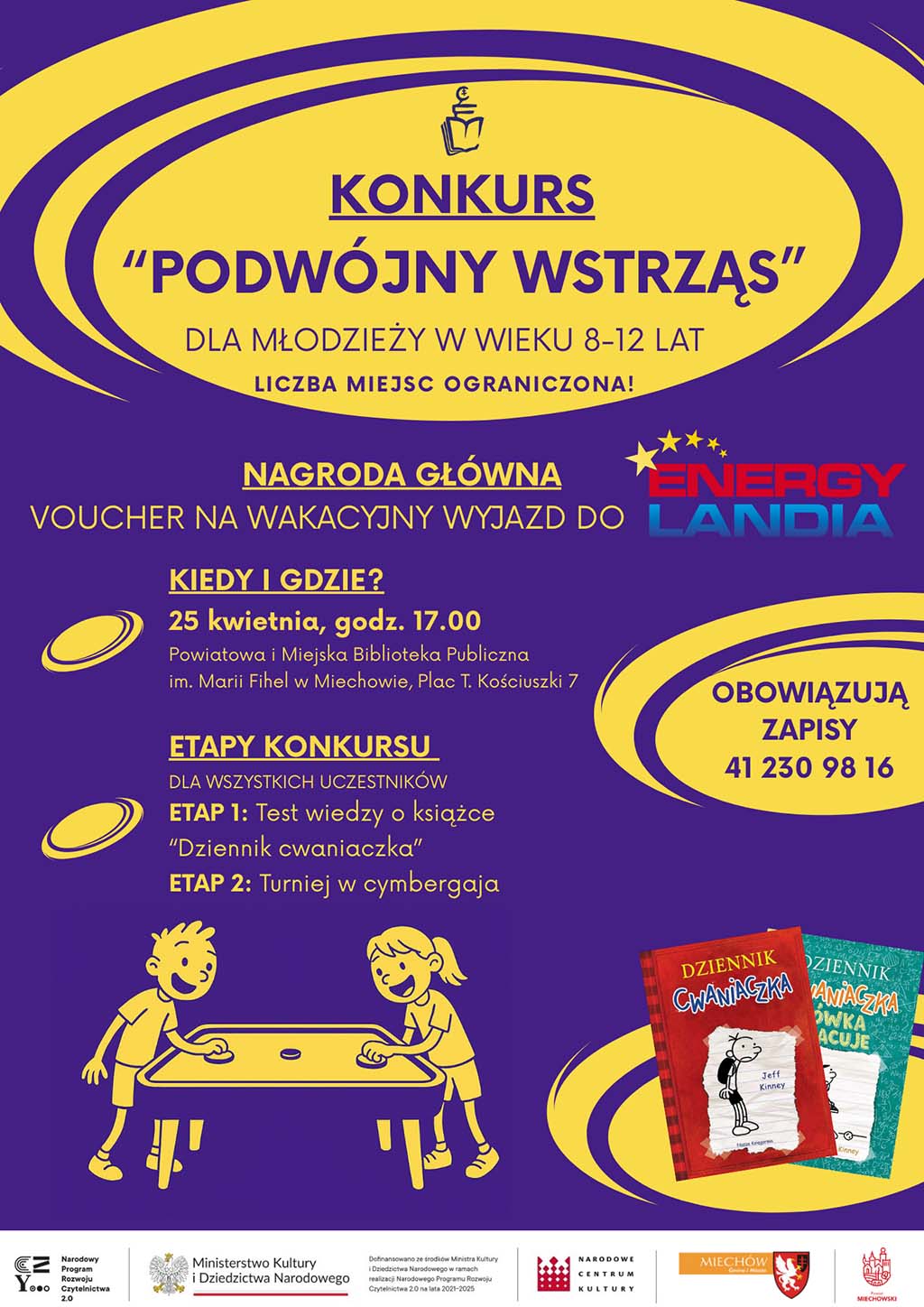 Konkurs „Podwójny wstrząs” dla dzieci i młodzieży w wieku 8–12 lat!