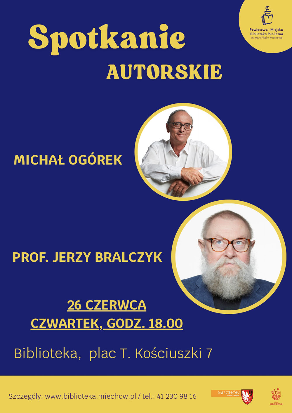 Spotkanie autorskie z prof. Jerzym Bralczykiem i Michałem Ogórkiem