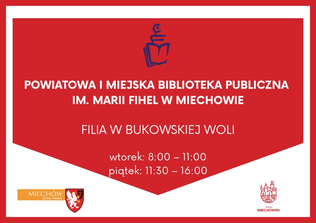 Zmiana godzin otwarcia filii bibliotecznych