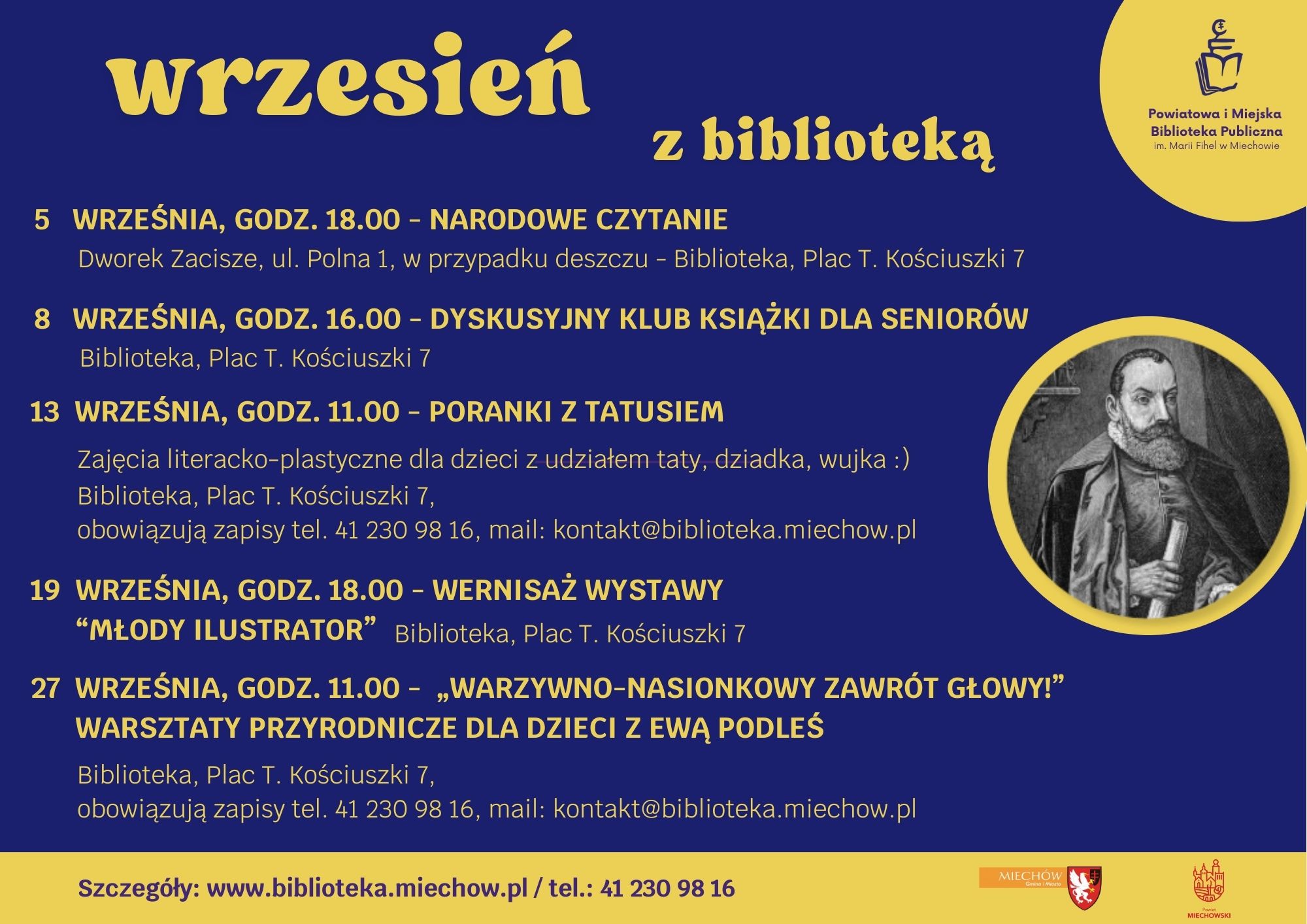 Wrzesień w Bibliotece – zapraszamy na wydarzenia!