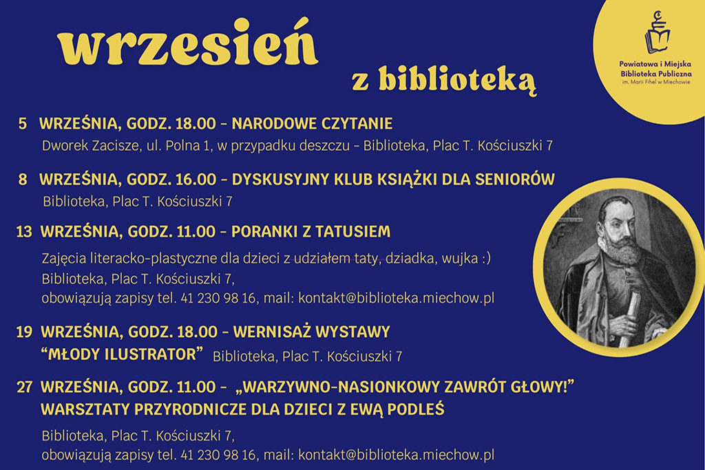 Wrzesień w Bibliotece – zapraszamy na wydarzenia!