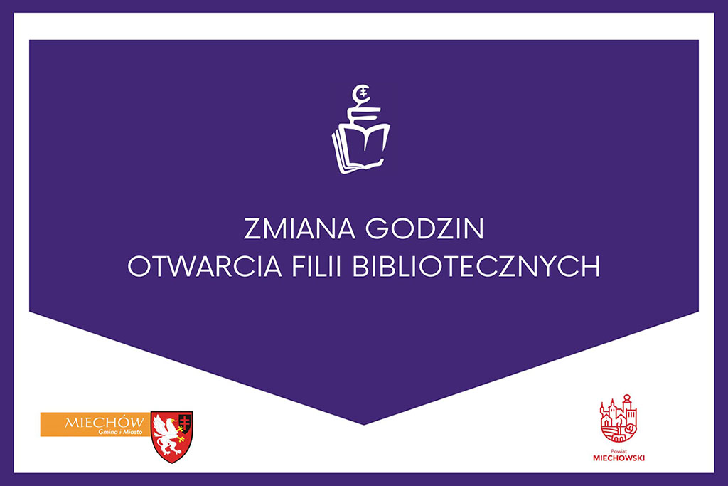 Zmiana godzin otwarcia filii bibliotecznych